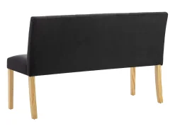 Banco 140 cm Terciopelo Negro