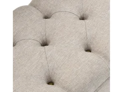 Banco con almacenaje y respaldo 110 cm Tejido Crema