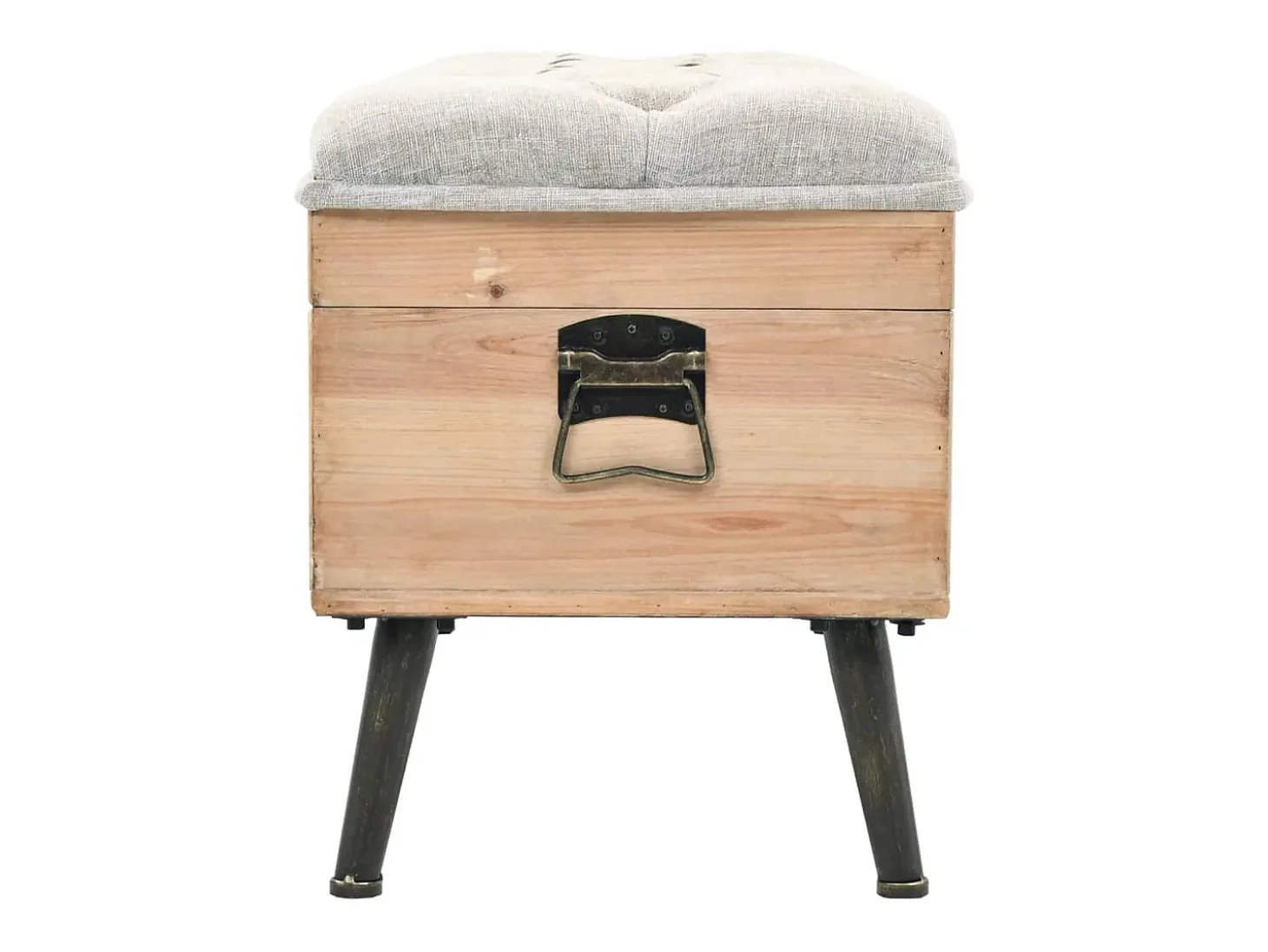 Banco de almacenaje 110 cm Madera maciza de abeto