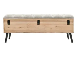 Banco de almacenaje 110 cm Madera maciza de abeto
