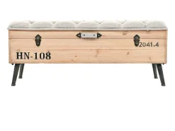 Banco de almacenaje 110 cm Madera maciza de abeto