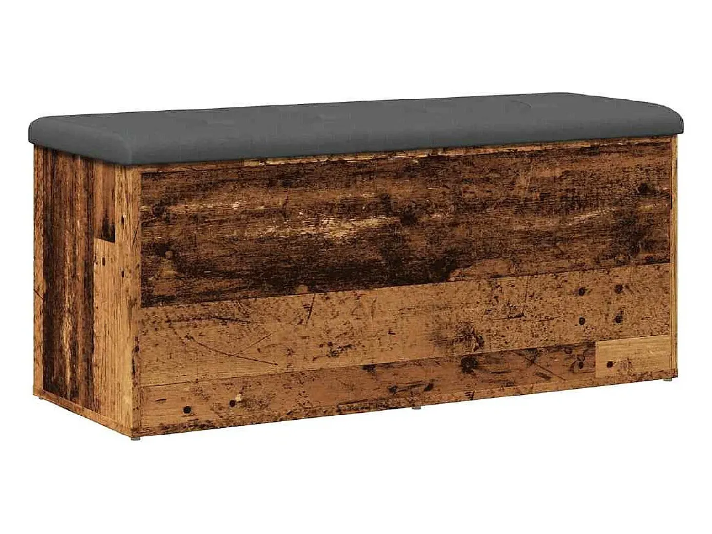 Banco de almacenaje de madera antigua 102x42x45 cm madera de ingeniería