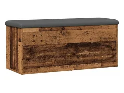 Banco de almacenaje de madera antigua 102x42x45 cm madera de ingeniería