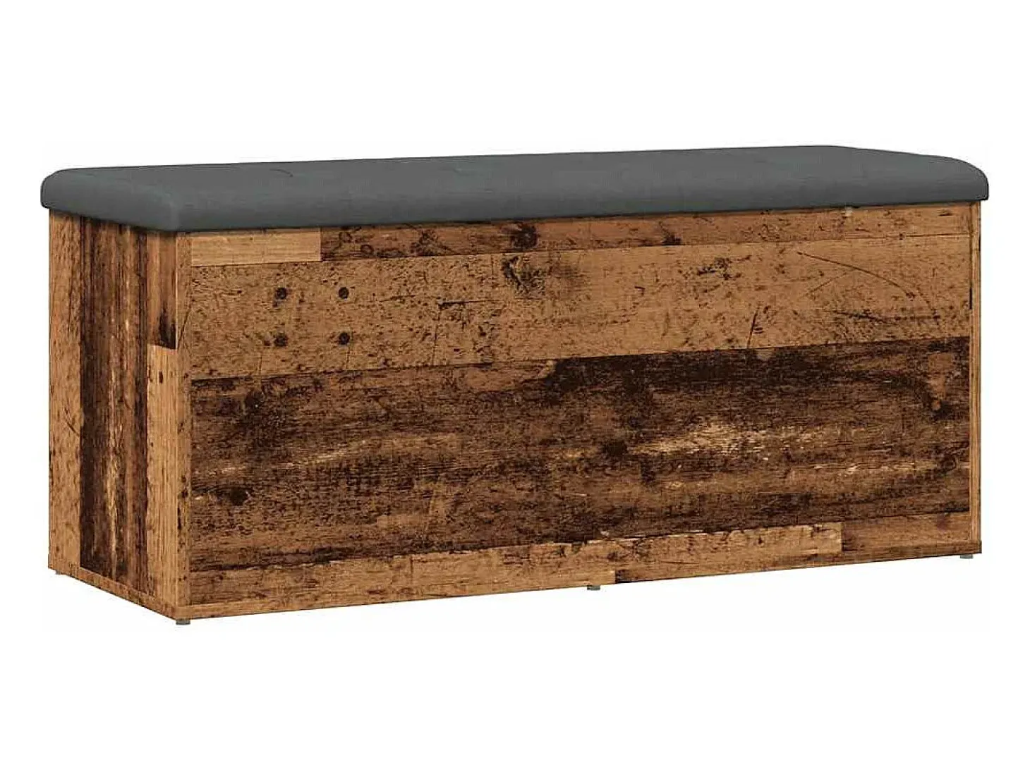 Banco de almacenaje de madera antigua 102x42x45 cm madera de ingeniería