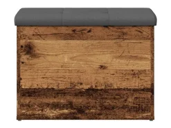 Banco de almacenaje de madera antigua 62x42x45 cm madera de ingeniería