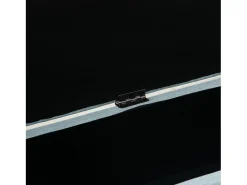 Banco de almacenaje verde claro, diseño escandinavo, poliéster y madera de caucho, con asiento acolchado (110x39x45cm)