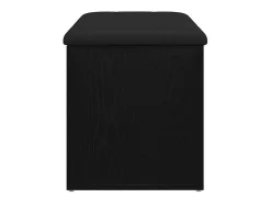 Banco de almacenamiento de roble negro 82 x 42 x 45 cm Madera de ingeniería
