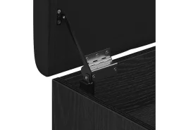 Banco de almacenamiento de roble negro 82 x 42 x 45 cm Madera de ingeniería
