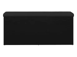 Banco de almacenamiento de roble negro 102 x 42 x 45 cm Madera de ingeniería