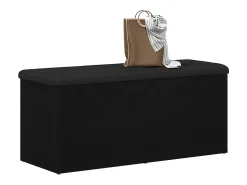 Banco de almacenamiento de roble negro 102 x 42 x 45 cm Madera de ingeniería
