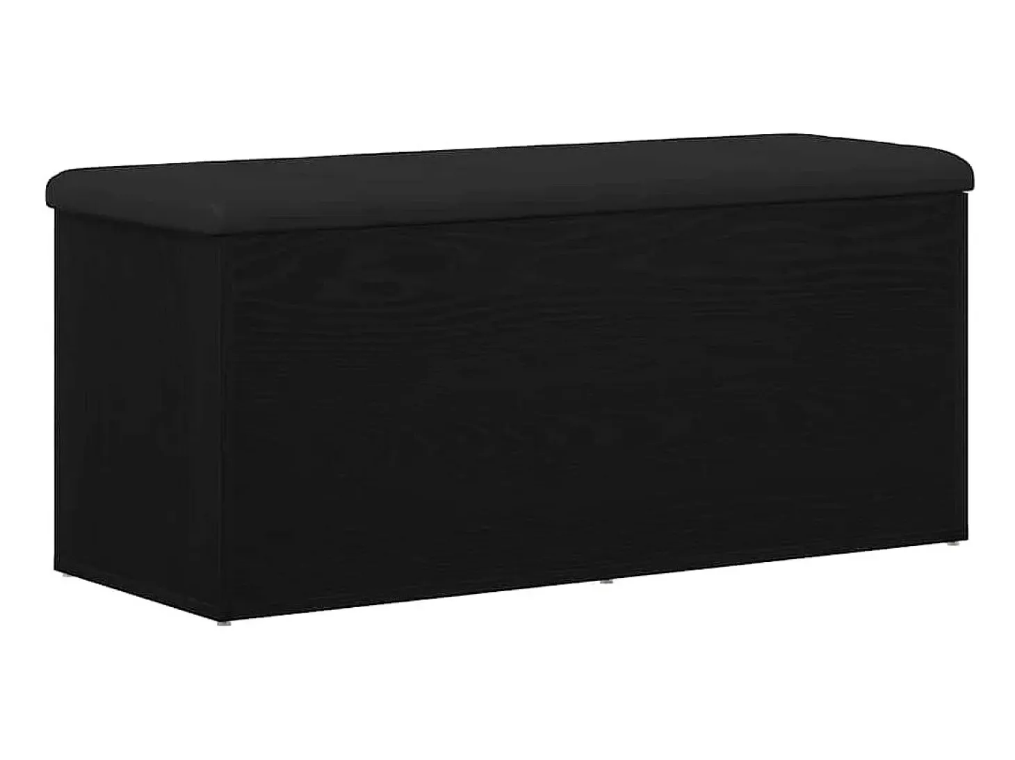 Banco de almacenamiento de roble negro 102 x 42 x 45 cm Madera de ingeniería