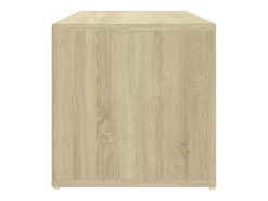 Banco de almacenamiento para zapatos de roble Sonoma de madera de ingeniería
