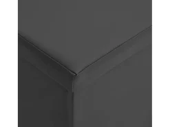 Banco de almacenamiento plegable de PVC gris