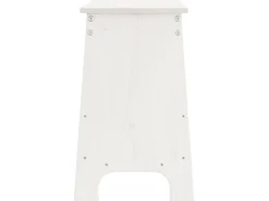 Banco de entrada blanco 100x28x45 cm madera maciza de pino