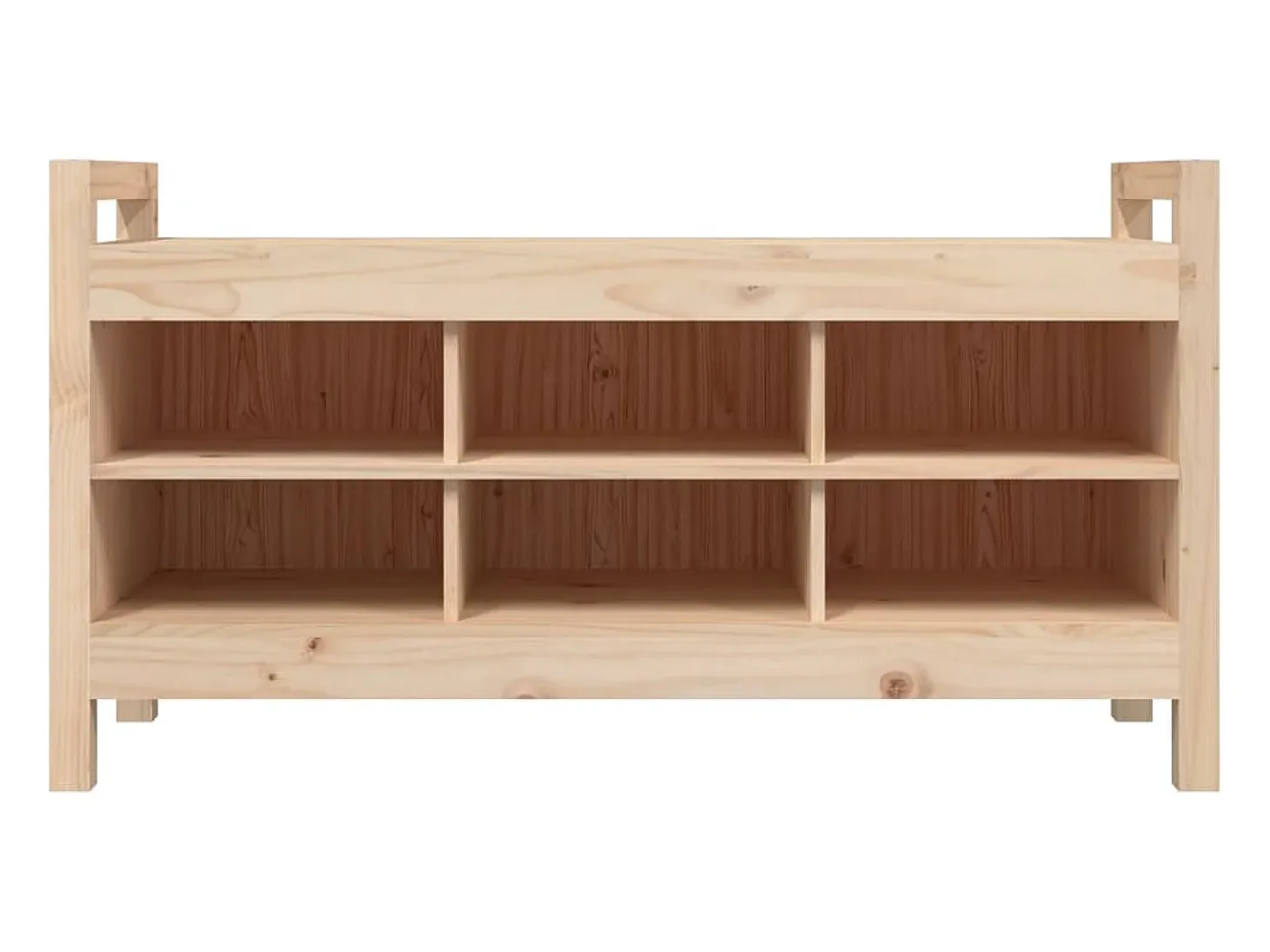 Banco de entrada 110x40x60 cm Madera maciza de pino