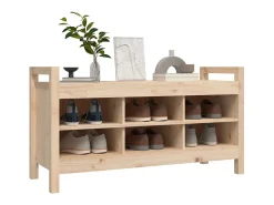 Banco de entrada 110x40x60 cm Madera maciza de pino