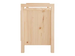 Banco de entrada 80x40x60 cm Madera maciza de pino