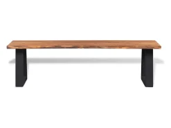Banco de madera maciza de acacia 145 cm