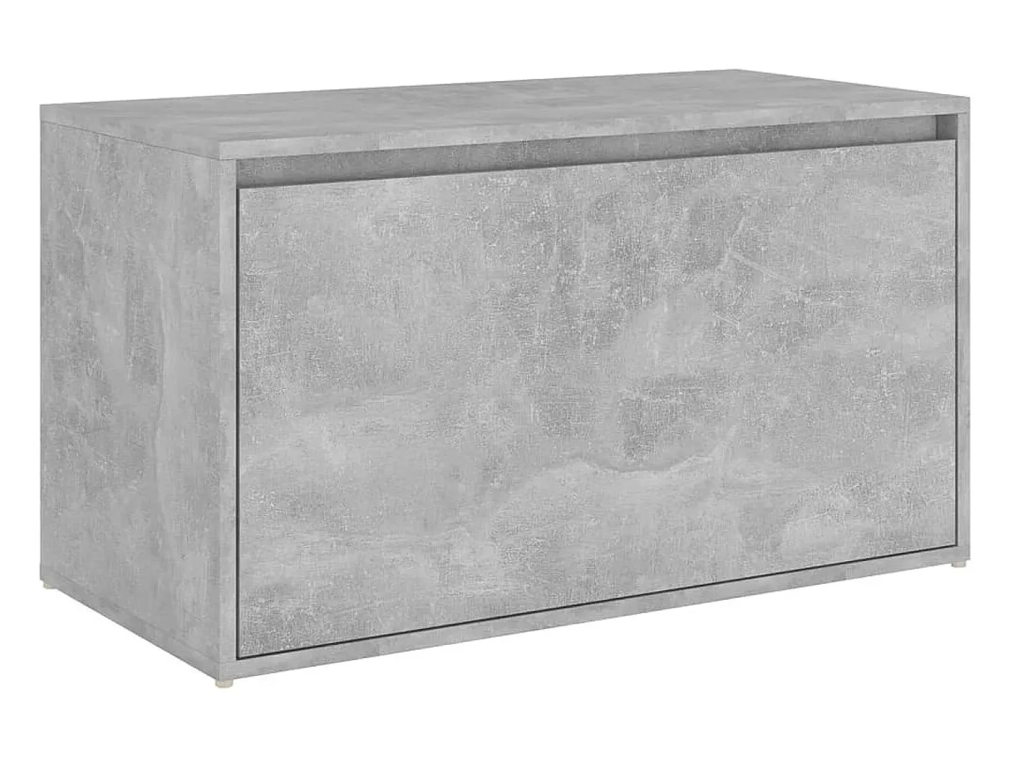 Banco de pasillo madera de ingeniería gris hormigón 80x40x45 cm ES987830