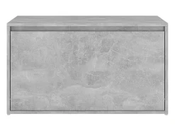 Banco de pasillo madera de ingeniería gris hormigón 80x40x45 cm ES987830