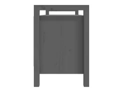 Banco de recibidor madera maciza de pino gris 110x40x60 cm ES794930