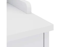 Banco de recibidor SANDNES blanco 45x40x50 cm madera maciza de pino