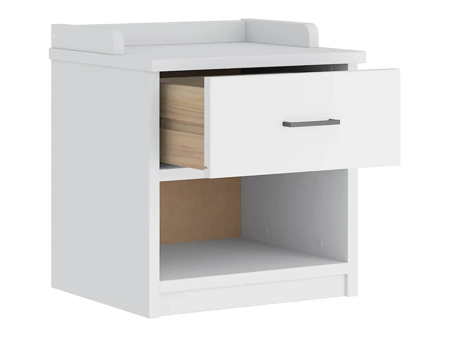Banco de recibidor SANDNES blanco 45x40x50 cm madera maciza de pino