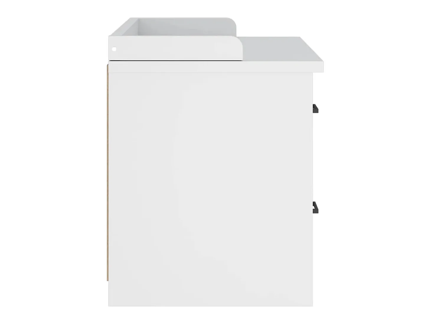 Banco de recibidor SANDNES blanco 87x40x50 cm madera maciza de pino