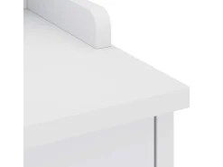 Banco de recibidor SANDNES blanco 87x40x50 cm madera maciza de pino