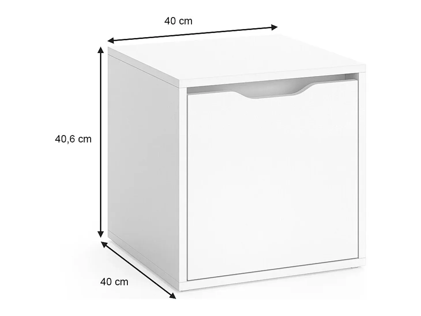 Banco para zapatos blanco 40x40x40.6 ruben