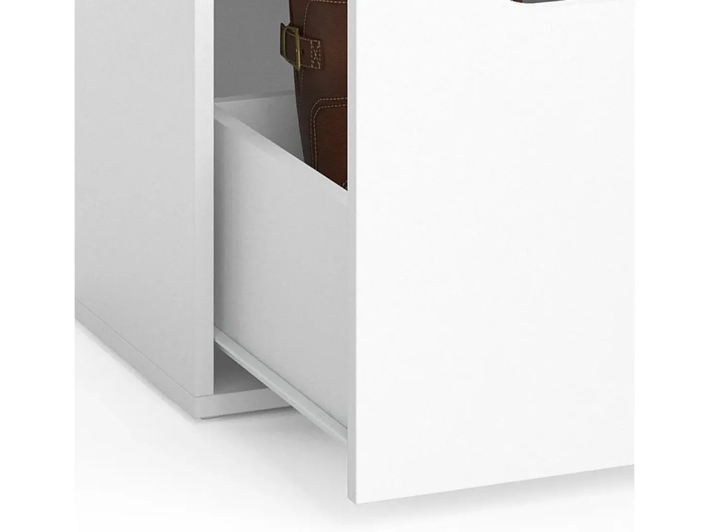 Banco para zapatos blanco 40x40x40.6 ruben