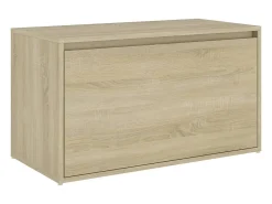 Banco pasillo madera de ingeniería roble Sonoma 80x40x45 cm ES713305