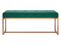 Banco Verde Oscuro 110x36x45 cm Terciopelo