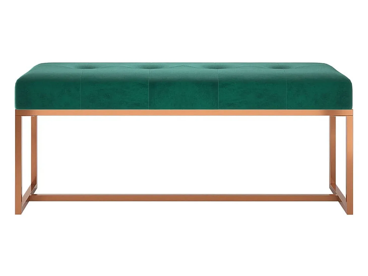 Banco Verde Oscuro 110x36x45 cm Terciopelo