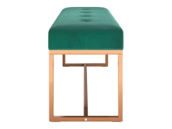 Banco Verde Oscuro 110x36x45 cm Terciopelo