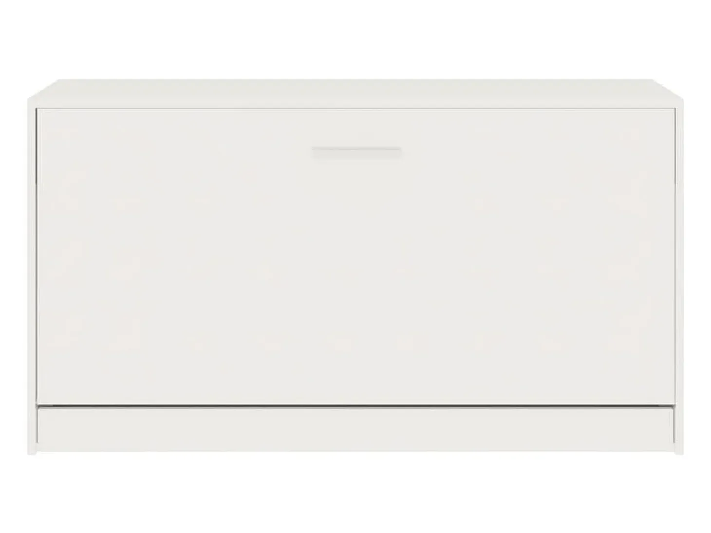 Banco zapatero Blanco brillo 80x24x45 cm Madera de ingeniería