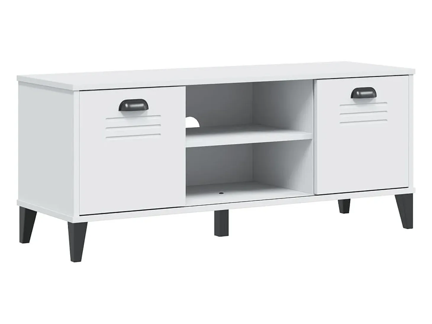 Banco zapatero blanco 106x35x45 cm madera maciza de pino