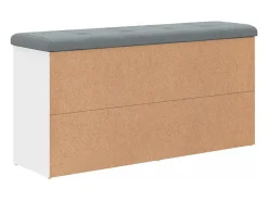 Banco zapatero blanco 102x32x50 cm madera de ingeniería