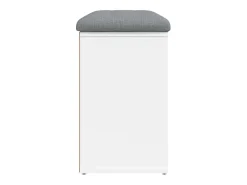 Banco zapatero blanco 82x32x50 cm madera de ingeniería