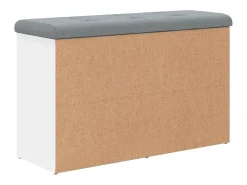 Banco zapatero blanco 82x32x50 cm madera de ingeniería