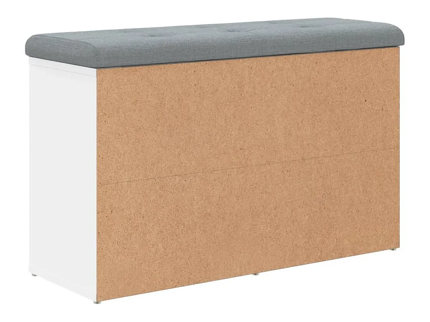 Banco zapatero blanco 82x32x50 cm madera de ingeniería