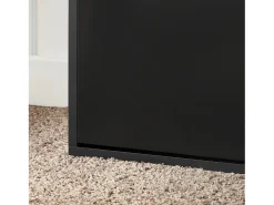 Banco Zapatero con 1 Solapa para Entrada Banco de Almacenamianto con Cojín Acolchado de Asiento 60 x 30 x 50 cm Negro FSR95-SCH SoBuy ES