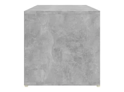 Banco zapatero de hormigón gris 105x35x35 cm aglomerado