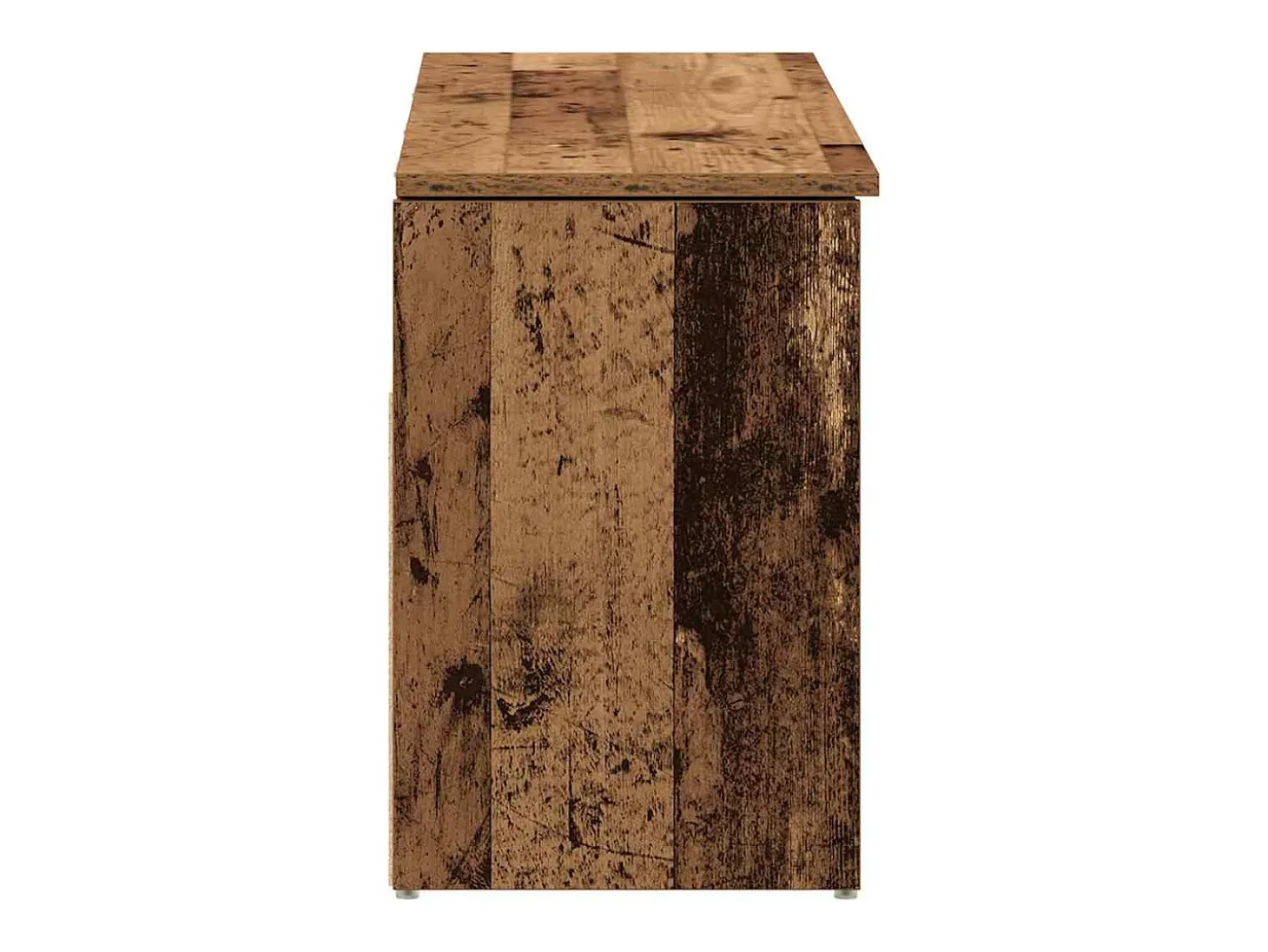 Banco zapatero de madera antigua 102x30,5x45 cm madera de ingeniería