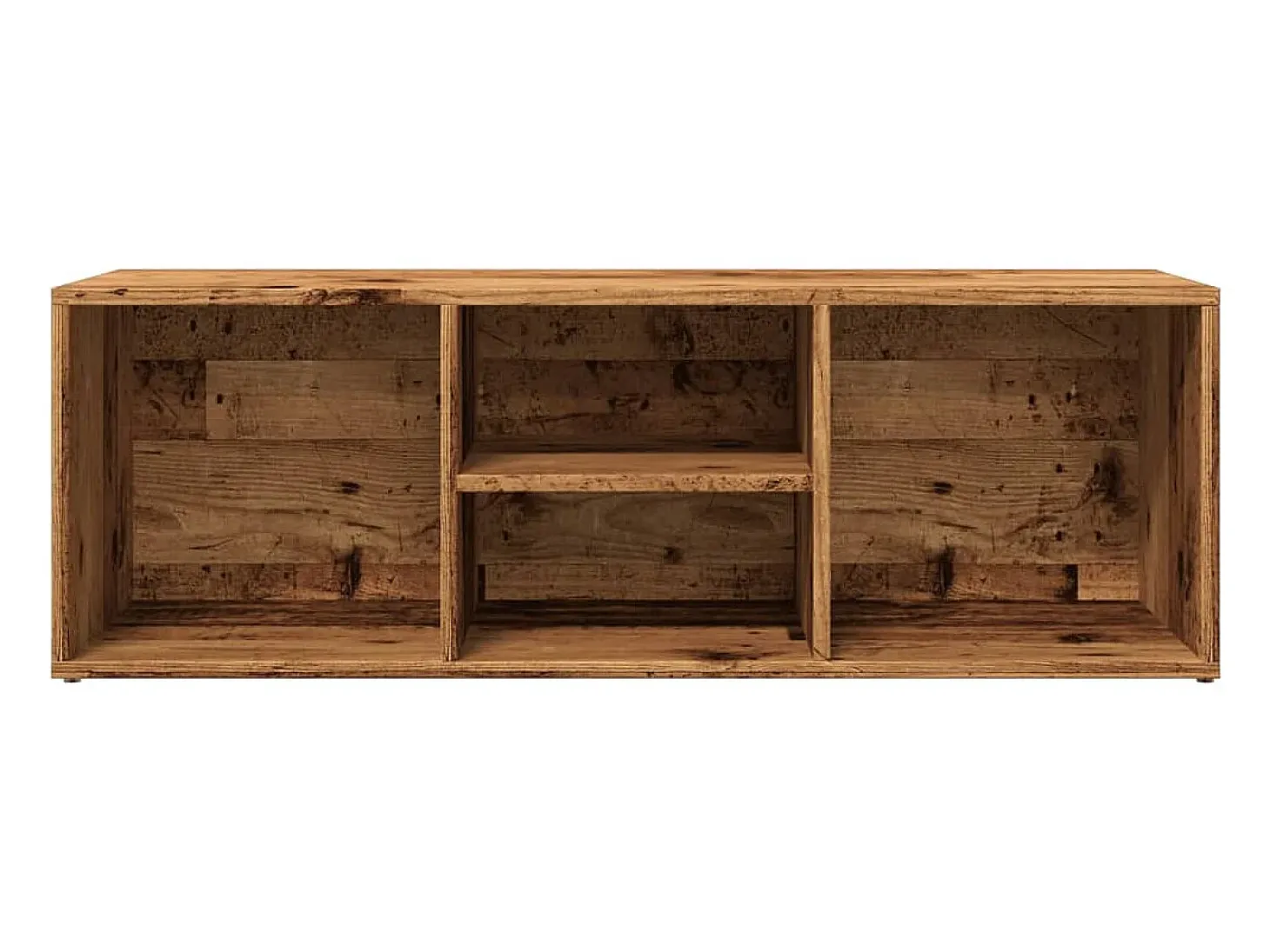 Banco zapatero de madera antigua 105x35x35 cm