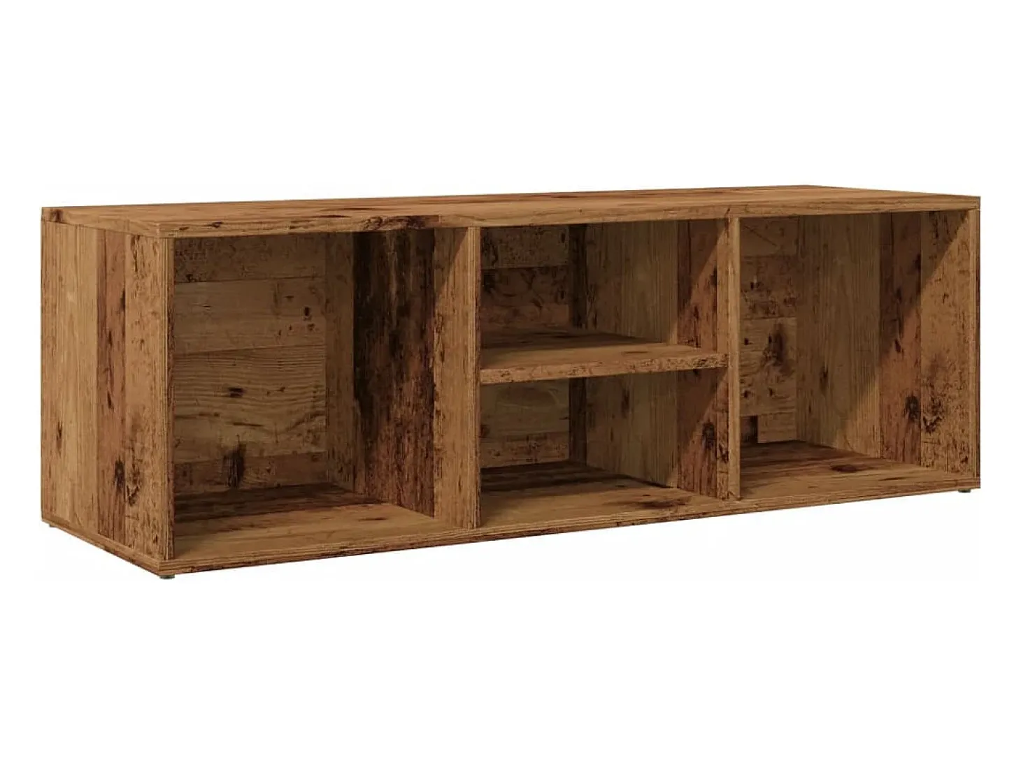 Banco zapatero de madera antigua 105x35x35 cm