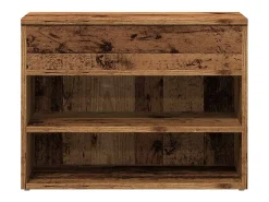 Banco zapatero de madera antigua 60x30x45 cm madera de ingeniería