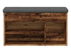 Banco zapatero de madera antigua 82x32x45,5 cm madera de ingeniería