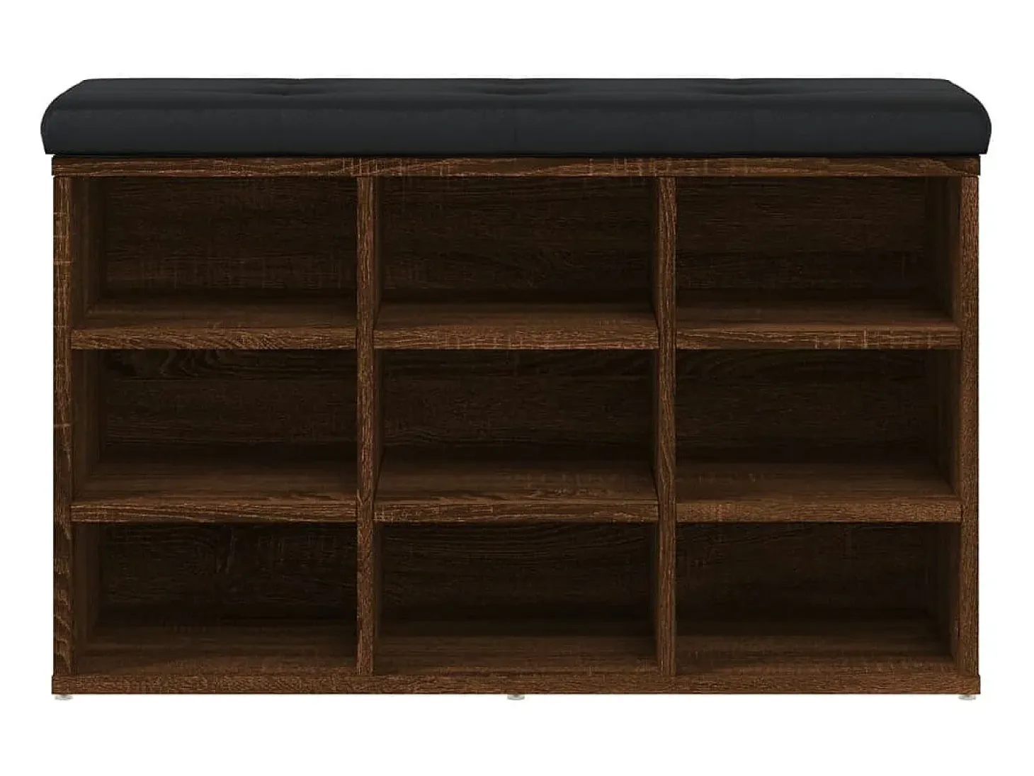 Banco zapatero madera de ingeniería marrón roble 82x32x50 cm ES981073