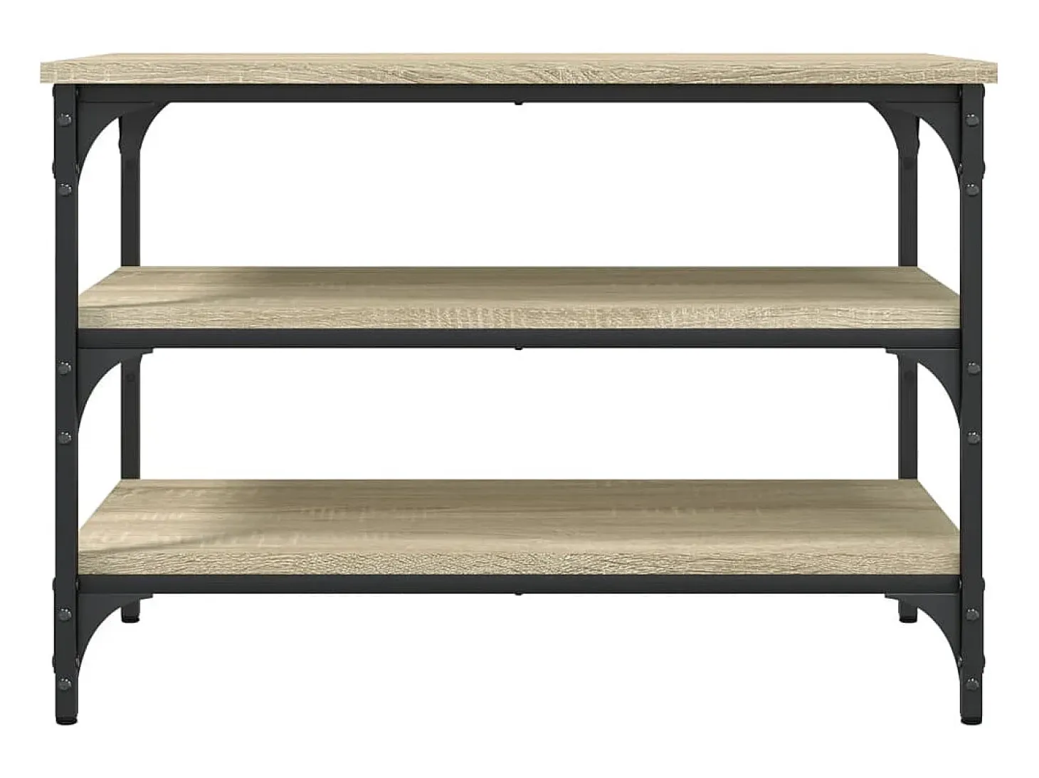 Banco zapatero madera de ingeniería roble Sonoma 70x38,5x49 cm ES742241